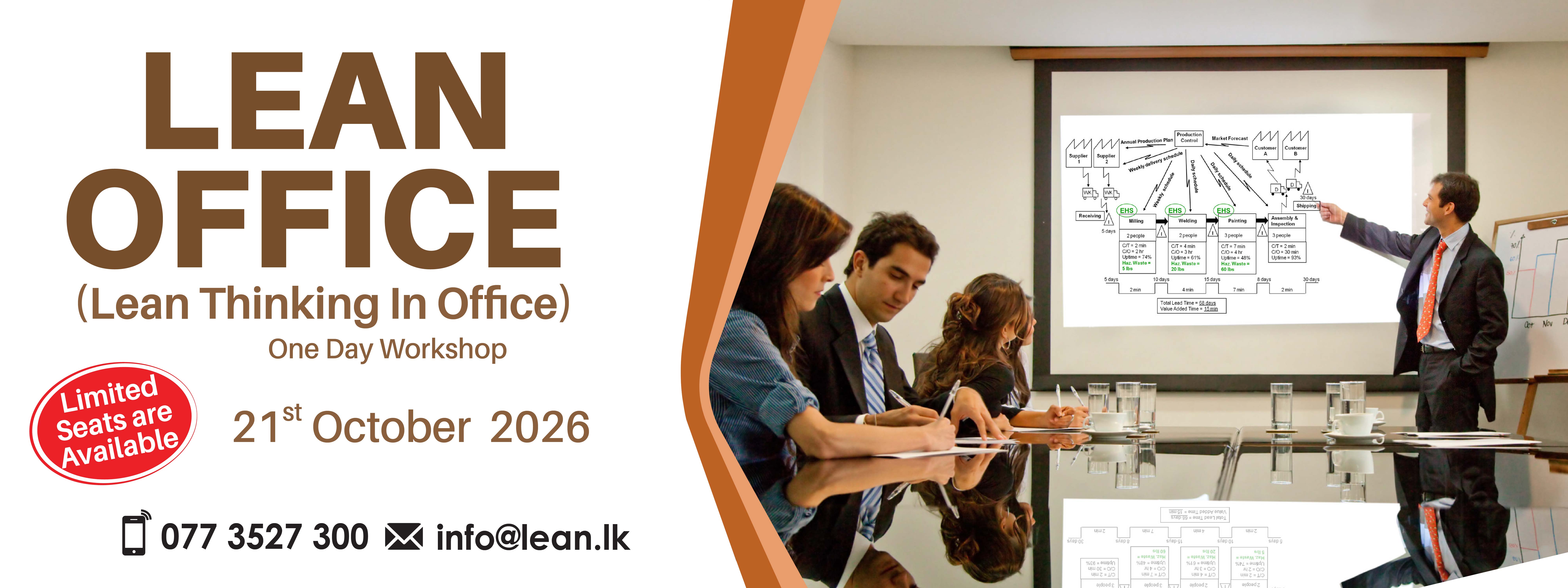 Lean Office ( Lean Thinking in Office ) One Day Workshop 